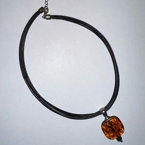 Silpada Sterling Silver Amber Pendant